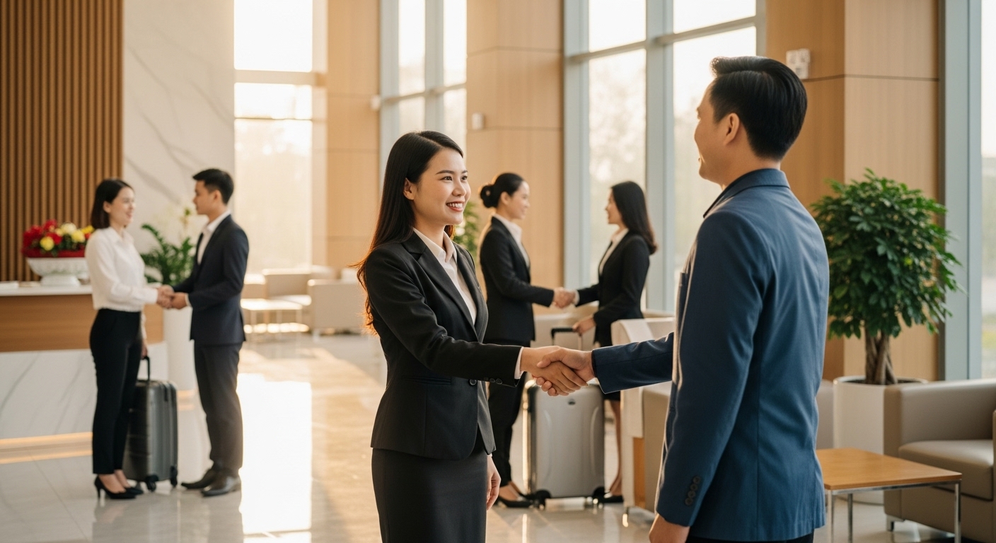 Một chuyên gia Việt Nam chia sẻ kinh nghiệm bằng giọng nói chân thành, thể hiện Bí Quyết Tư Vấn Khách Hàng hiệu quả dựa trên tri thức thật và trải nghiệm sống